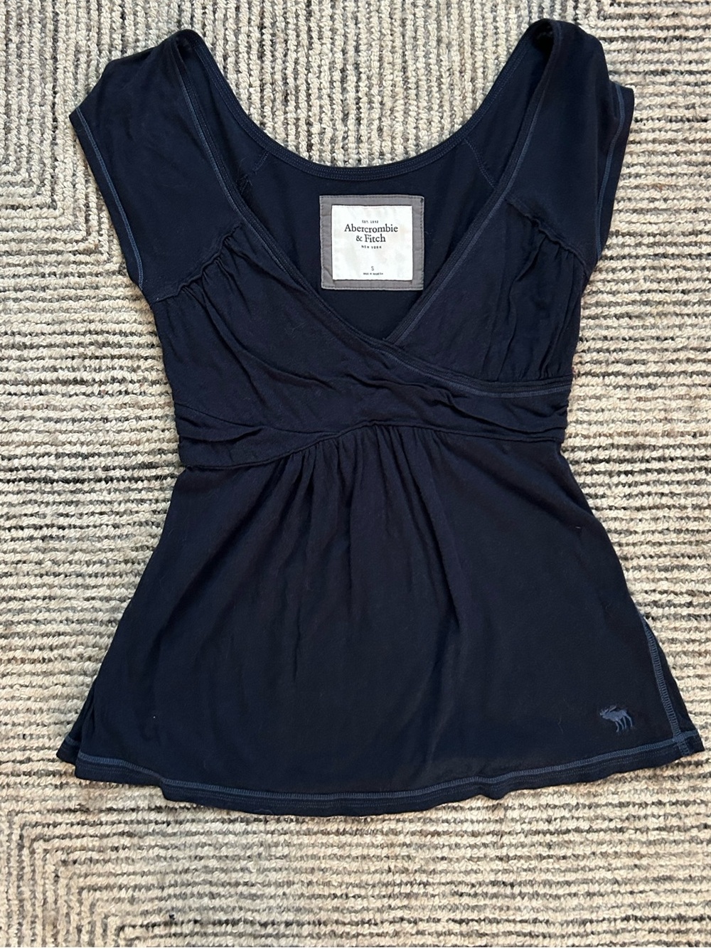 Vintage Y2K Abercrombie & Fitch V-Neck Babydoll Coquette Bella Swan Whimsigoth